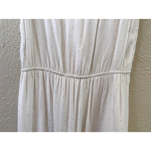 Garance Paris White Gold Cotton Faux Wrap Dress - Picture 3 of 6